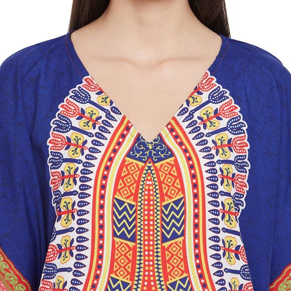 Plus Size Dress Caftan Polyester Dashiki Long Maxi - Picture 8 of 9